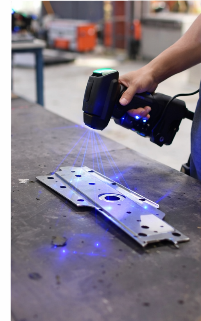 Smart handheld blue laser 3D scanner