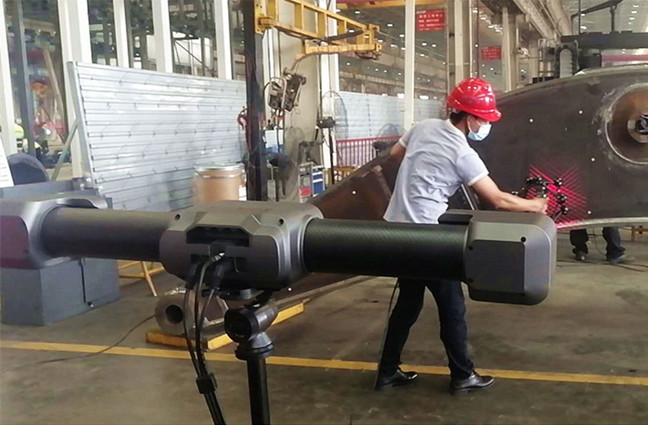 Optical 3D Scanning for large equipment inspection