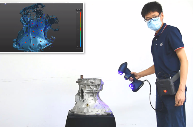 Wireless 3D Scanning for Automotive Parts Development